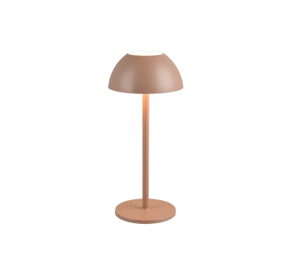 Ricardo LED outdoor table lamp coffee brown rechargeable — R54106165