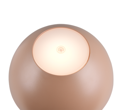 Ricardo LED outdoor table lamp coffee brown rechargeable — R54106165