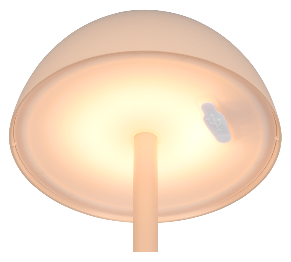 Ricardo LED outdoor table lamp beige rechargeable — R54106166