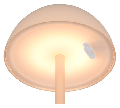 Ricardo LED outdoor table lamp beige rechargeable — R54106166