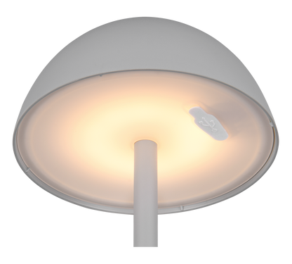 Ricardo LED outdoor table lamp grey rechargeable — R54106177