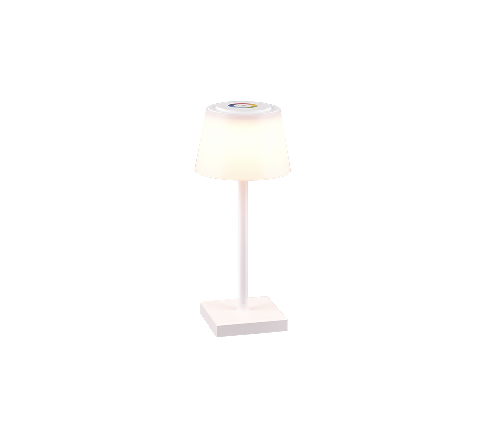 Sanchez LED outdoor table lamp white rechargeable — R54126131