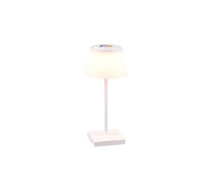 Sanchez LED outdoor table lamp white rechargeable — R54126131