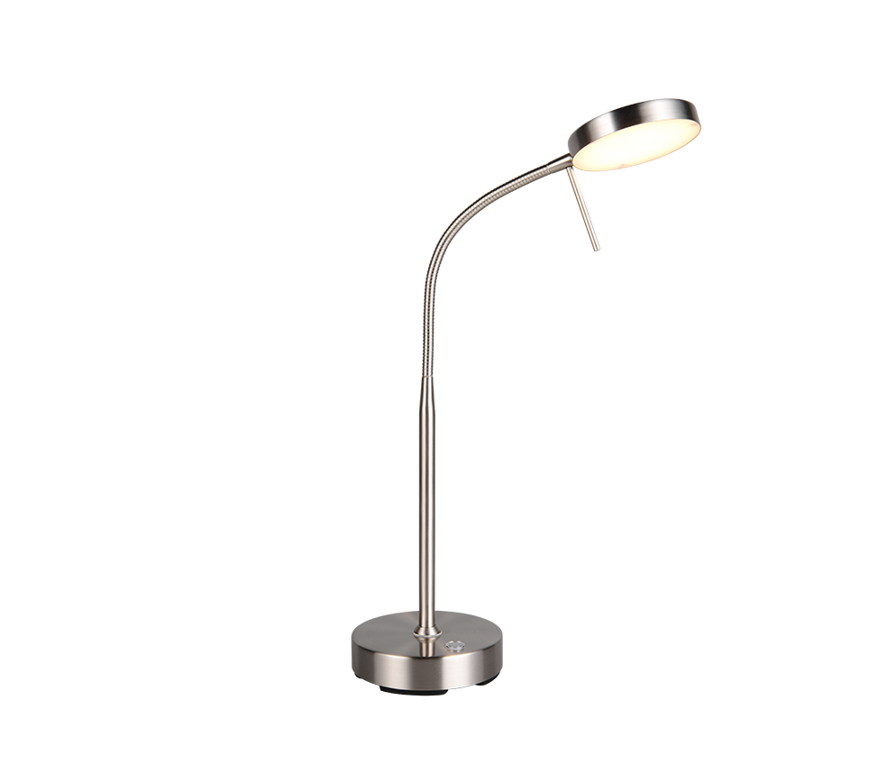 Moreno LED table lamp brushed steel rechargeable — R54561107