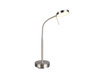 Moreno LED table lamp brushed steel rechargeable — R54561107