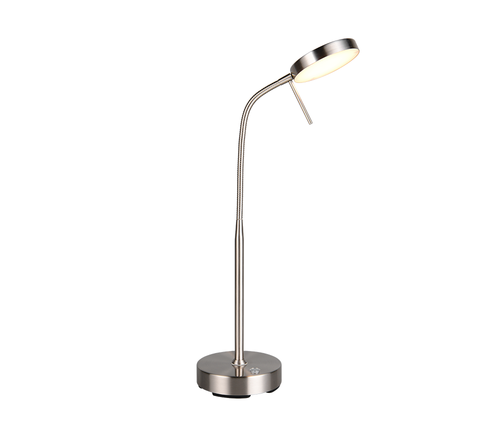 Moreno LED table lamp brushed steel rechargeable — R54561107