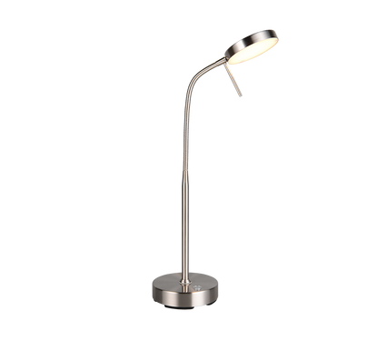 Moreno LED table lamp brushed steel rechargeable — R54561107