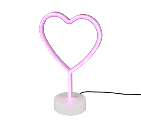 Heart LED table lamp white — R55210101