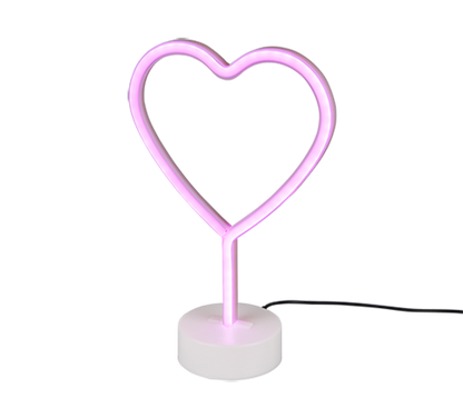 Heart LED table lamp white — R55210101