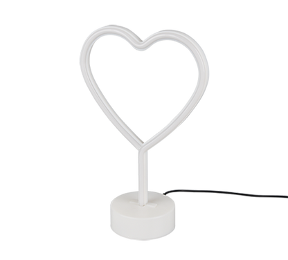 Heart LED table lamp white — R55210101