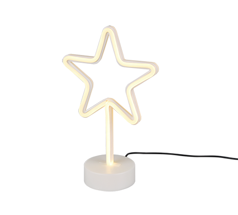 Star LED table lamp white — R55230101