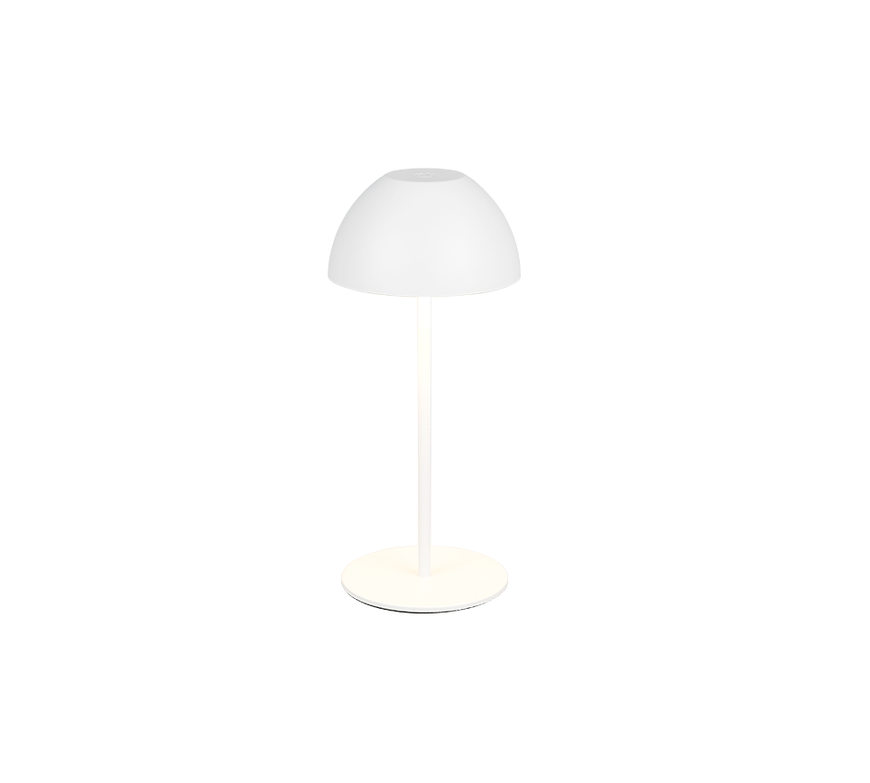 Ortiz LED table lamp matt white rechargeable — R55601131