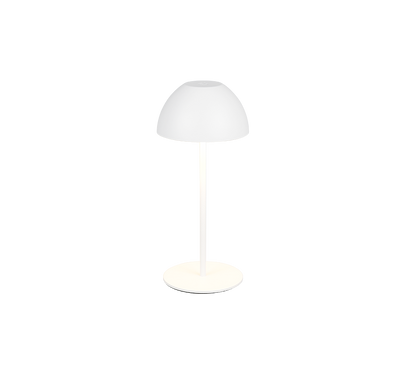 Ortiz LED table lamp matt white rechargeable — R55601131