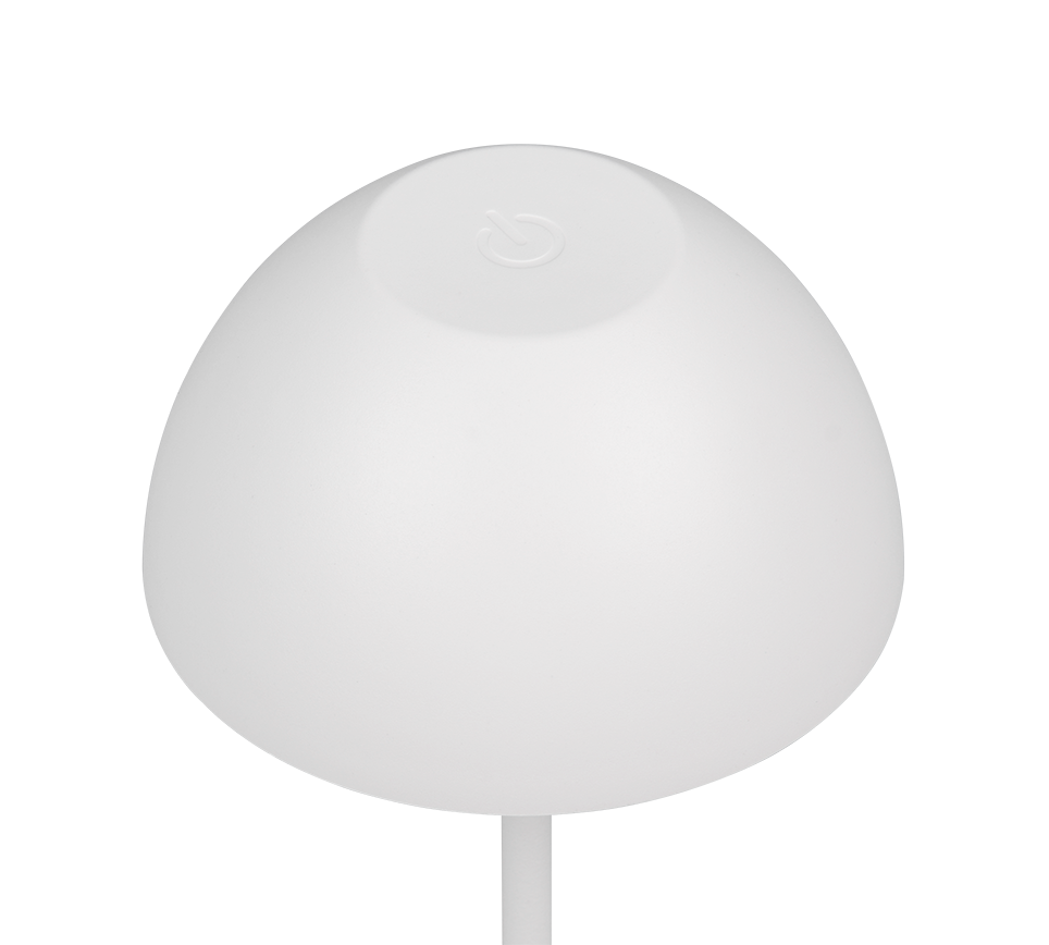 Ortiz LED table lamp matt white rechargeable — R55601131