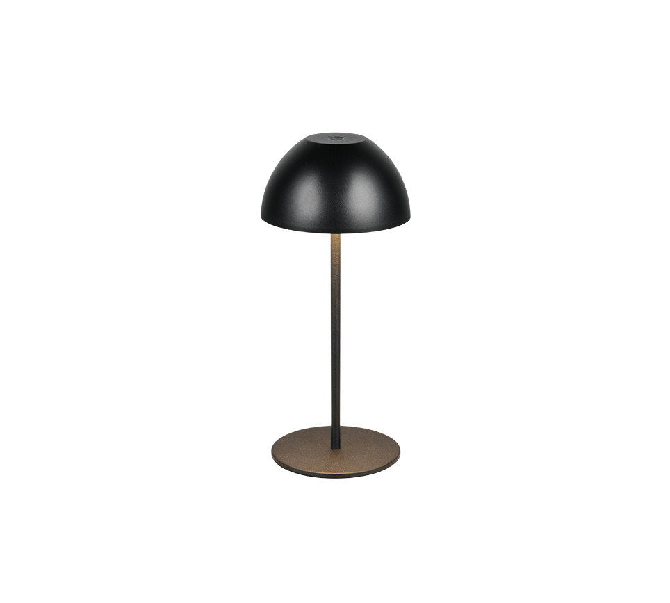 Ortiz LED table lamp matt black rechargeable — R55601132