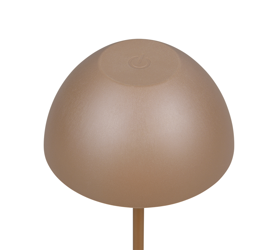 Ortiz LED table lamp coffee brown rechargeable — R55601165