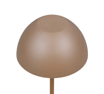 Ortiz LED table lamp coffee brown rechargeable — R55601165