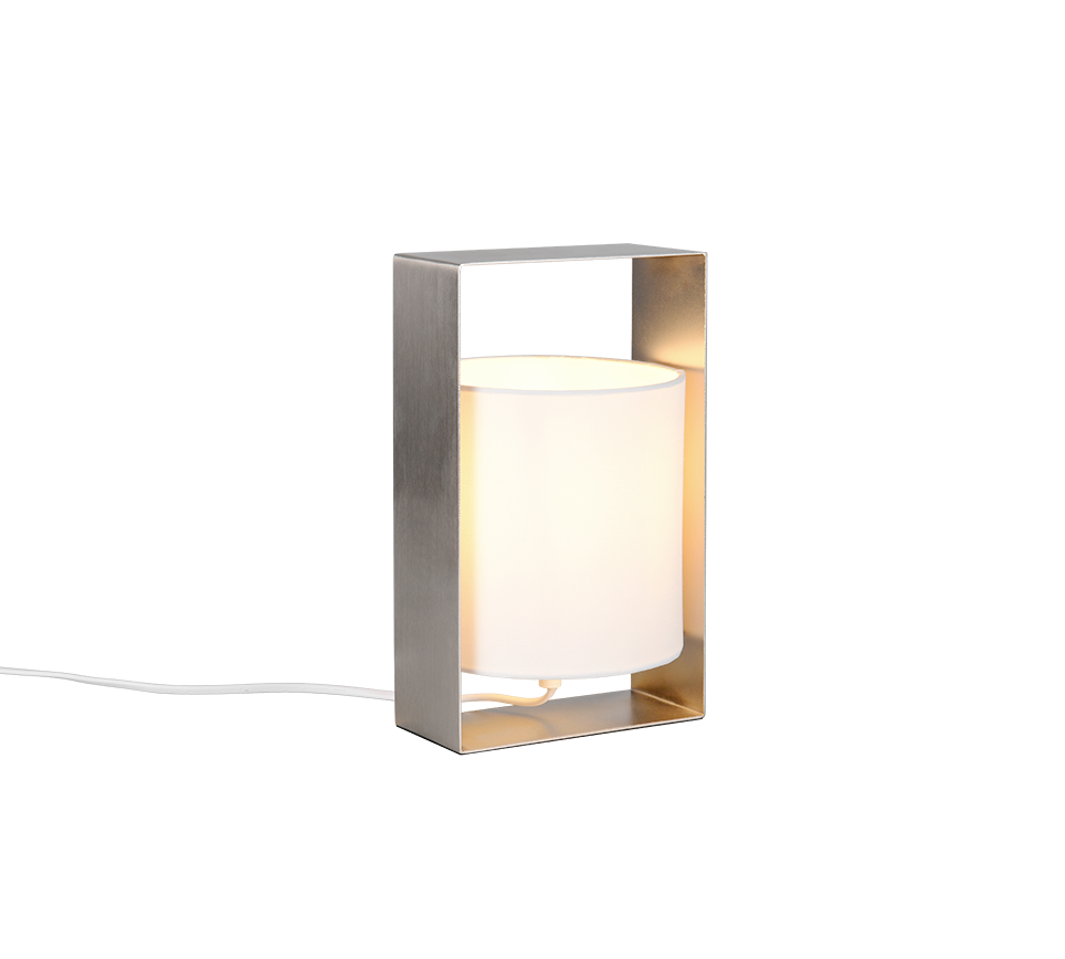 Pail table lamp E27 brushed steel — R55751007