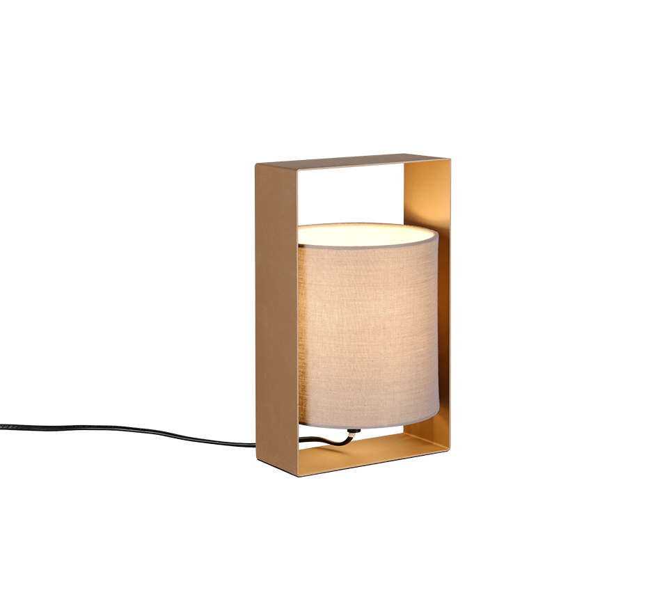 Pail table lamp E27 coffee brown — R55751065