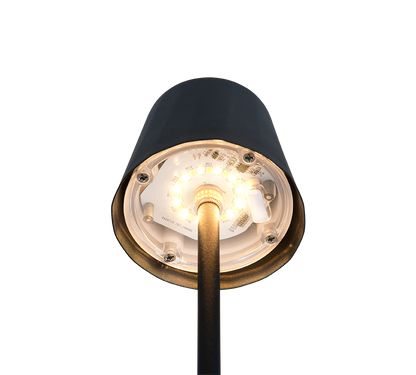 Diaz LED table lamp matt black rechargeable — R55961132
