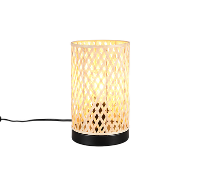Laurent table lamp 23 cm E14 matt black/bamboo — R56091932