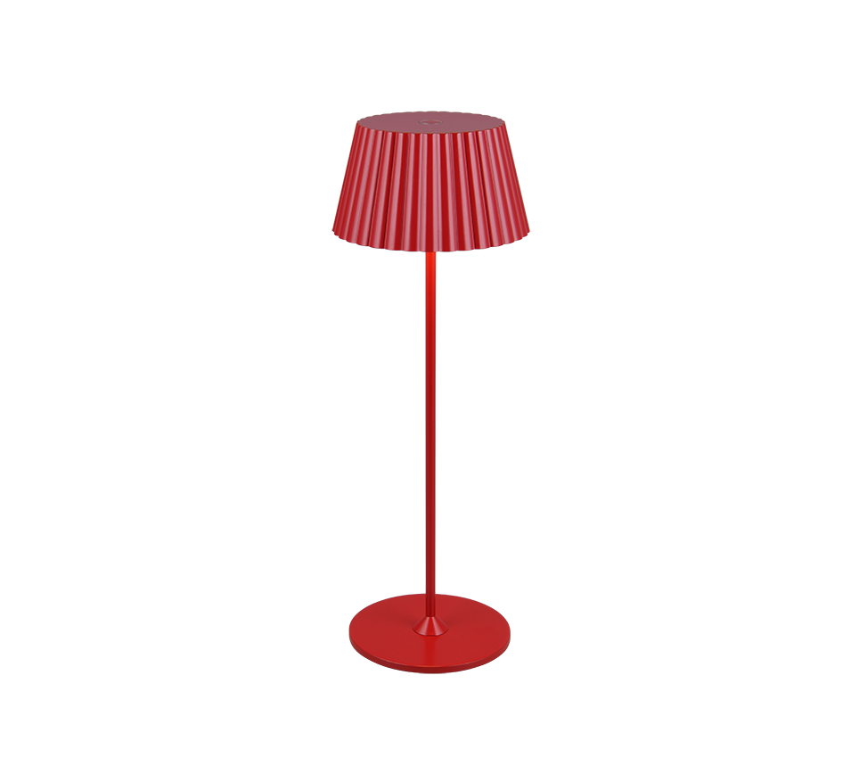 Suarez LED outdoor table lamp red rechargeable — R57706110