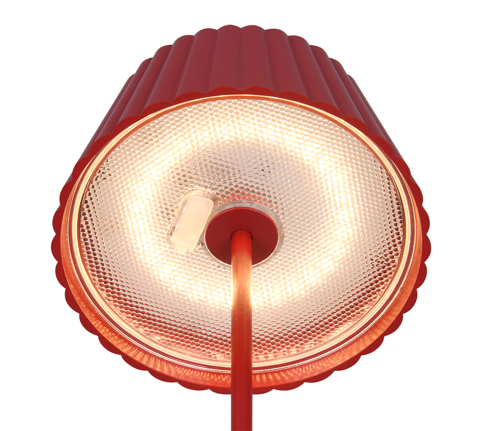 Suarez LED outdoor table lamp red rechargeable — R57706110