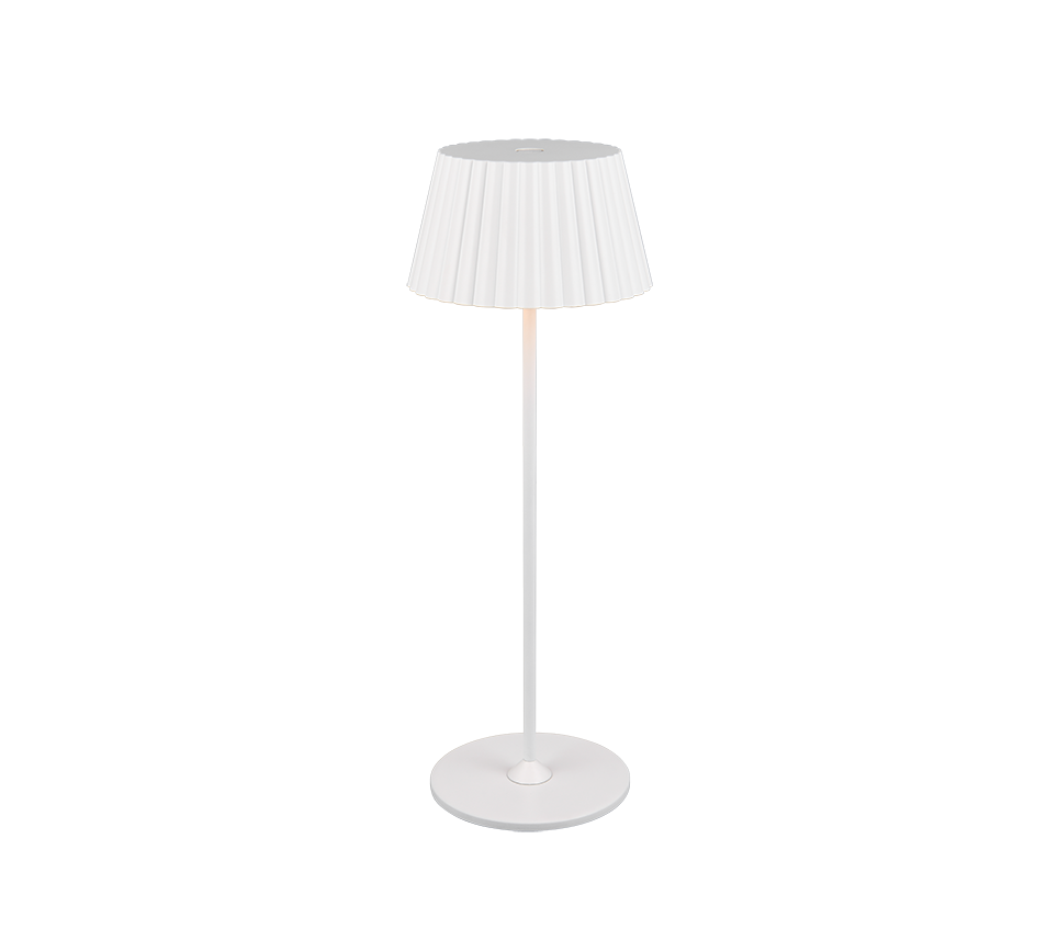 Suarez LED outdoor table lamp matt white rechargeable — R57706131
