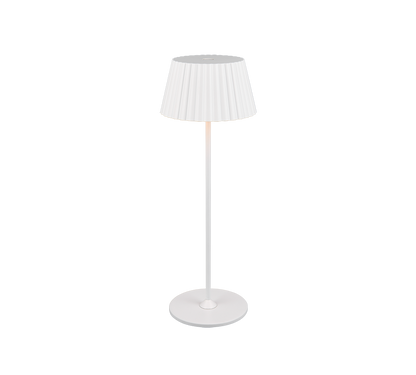 Suarez LED outdoor table lamp matt white rechargeable — R57706131