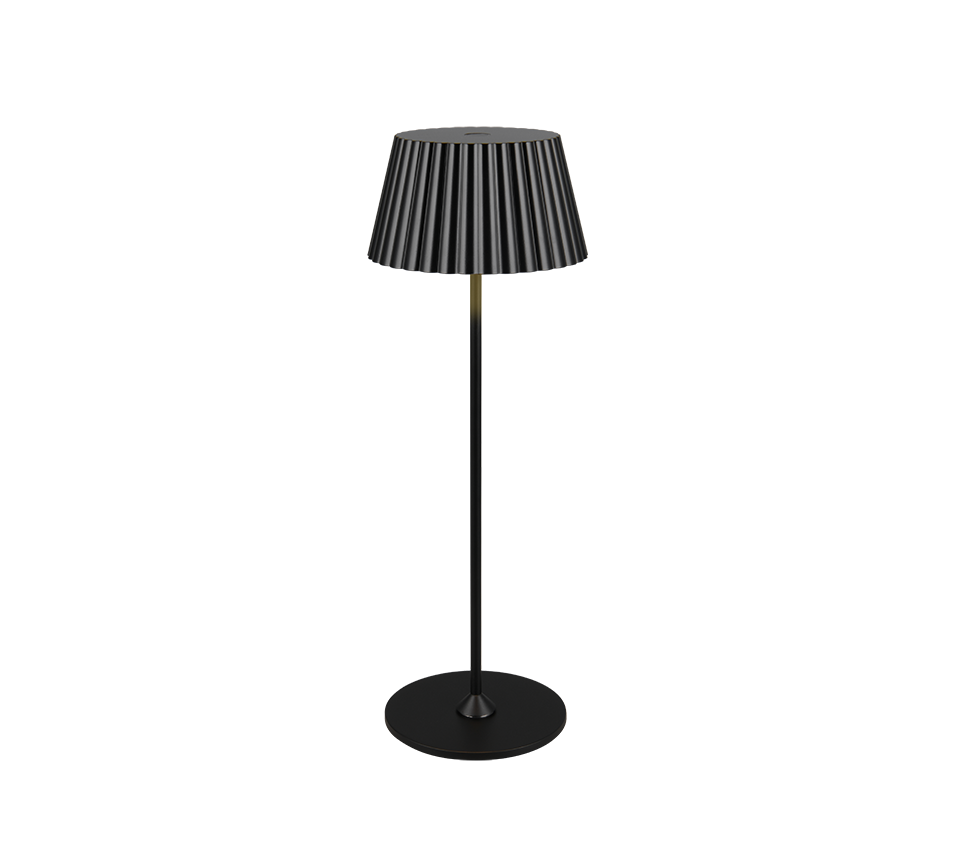 Suarez LED outdoor table lamp matt black rechargeable — R57706132