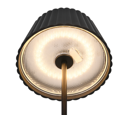 Suarez LED outdoor table lamp matt black rechargeable — R57706132