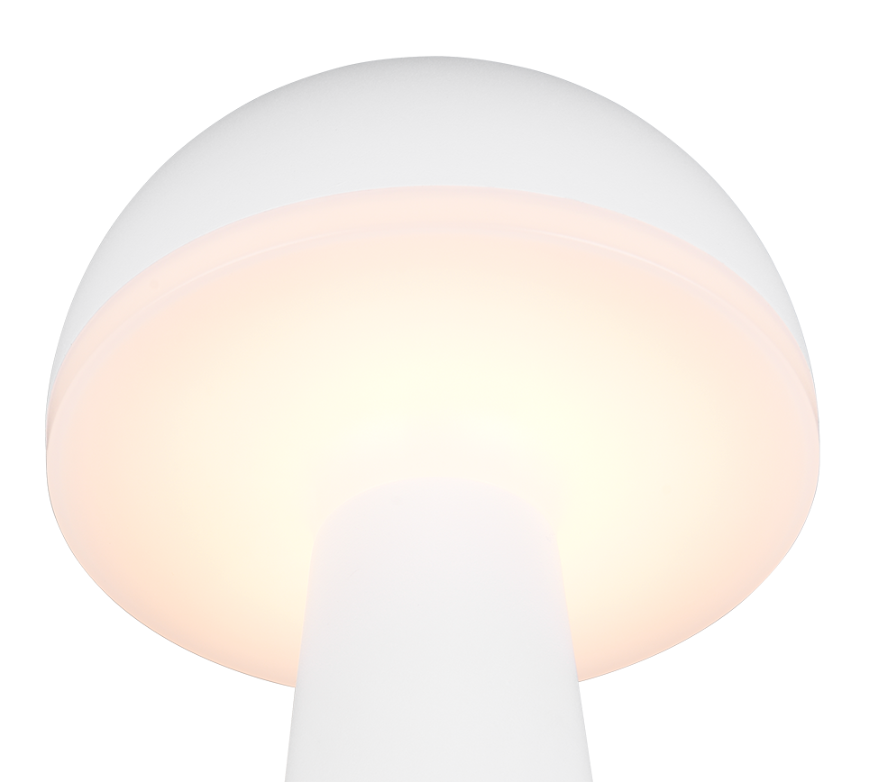 Fungo LED table lamp matt white rechargeable — R57716131