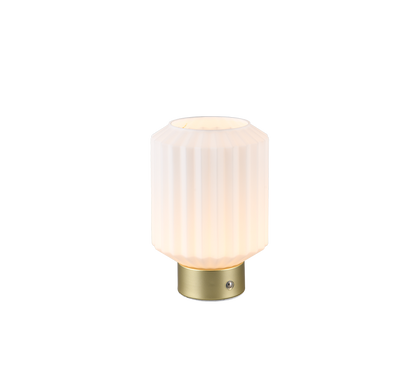 Lord LED table lamp matt brass/white rechargeable — R57761101