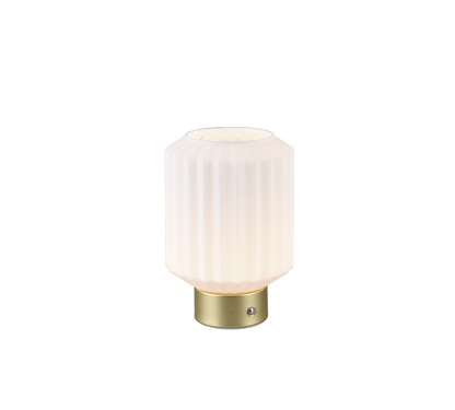 Lord LED table lamp matt brass/white rechargeable — R57761101