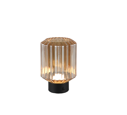 Lord LED table lamp matt black/amber rechargeable — R57761113