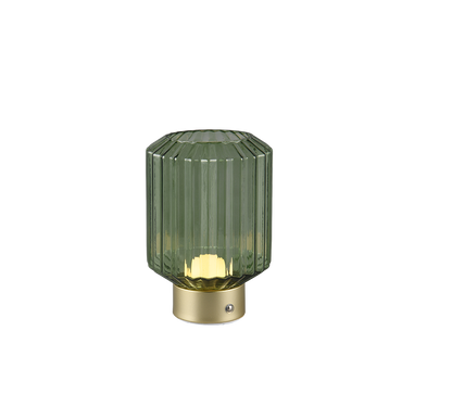 Lord LED table lamp matt brass/green rechargeable — R57761115
