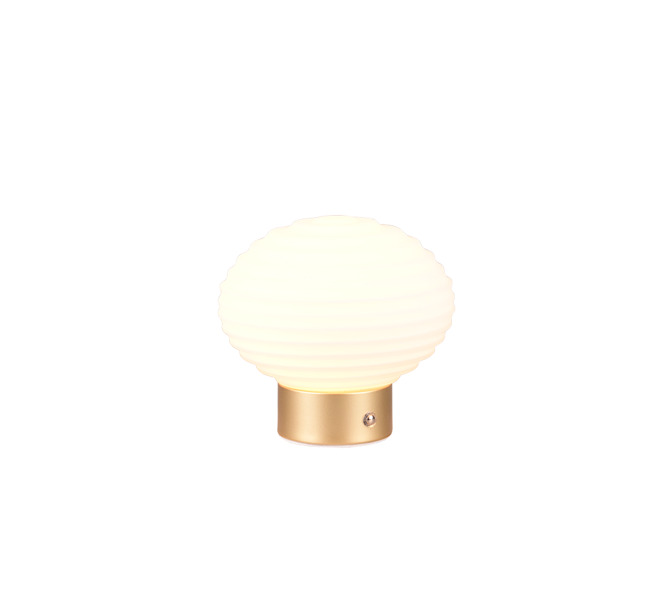 Earl LED table lamp matt brass/white rechargeable — R57771101