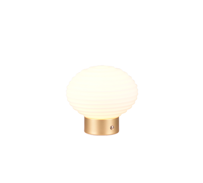 Earl LED table lamp matt brass/white rechargeable — R57771101