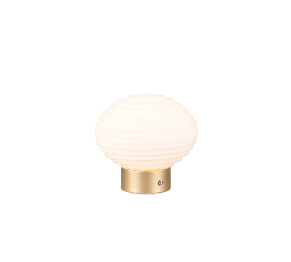 Earl LED table lamp matt brass/white rechargeable — R57771101