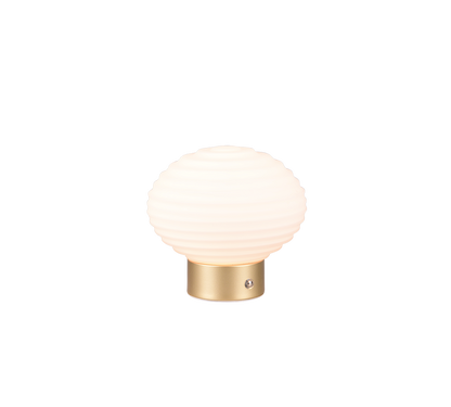 Earl LED table lamp matt brass/white rechargeable — R57771101
