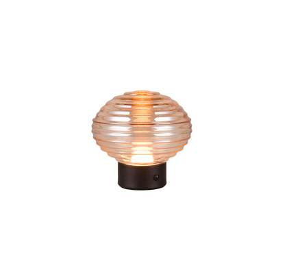 Earl LED table lamp matt black/amber rechargeable — R57771113