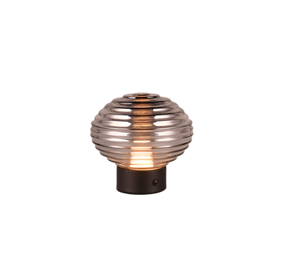 Earl LED table lamp matt black/smoke rechargeable — R57771154