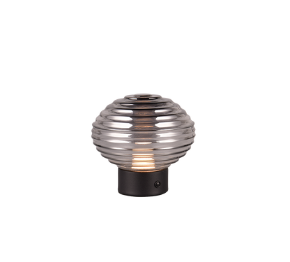 Earl LED table lamp matt black/smoke rechargeable — R57771154