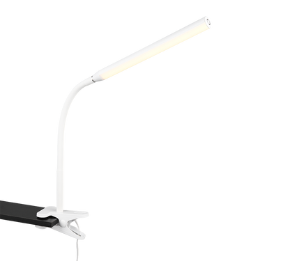 Nevada LED clamp table lamp matt white — R57941131