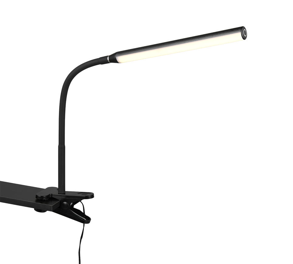 Nevada LED clamp table lamp matt black — R57941132