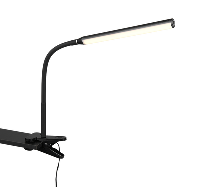 Nevada LED clamp table lamp matt black — R57941132