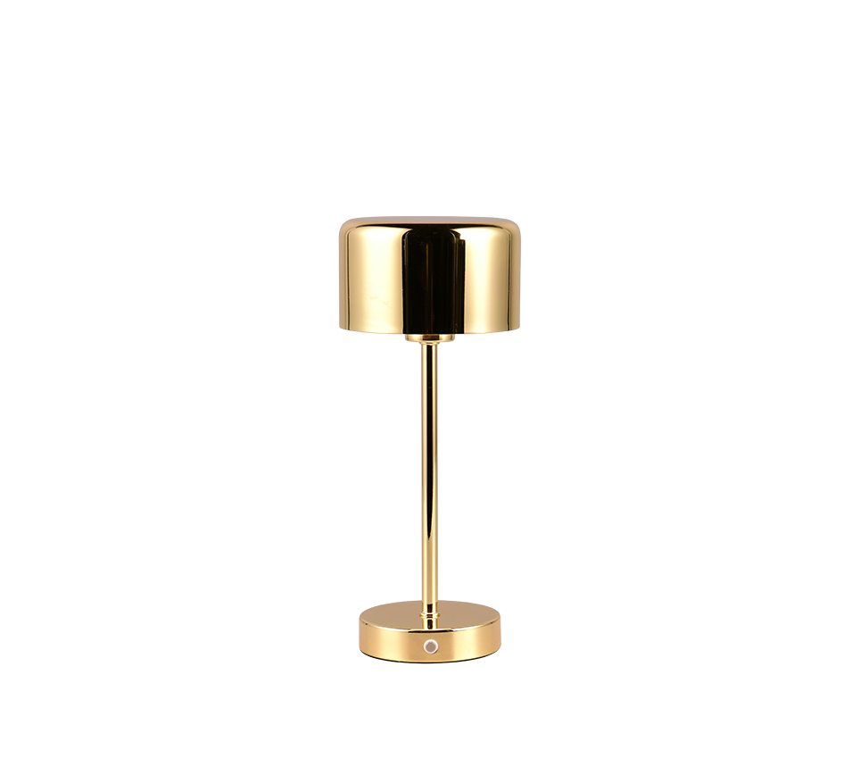 Jeff LED table lamp polished brass rechargeable — R59151103