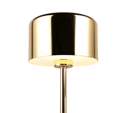 Jeff LED table lamp polished brass rechargeable — R59151103