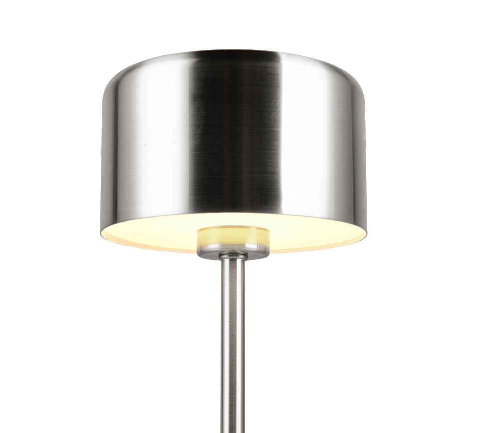 Jeff LED table lamp brushed steel rechargeable — R59151107