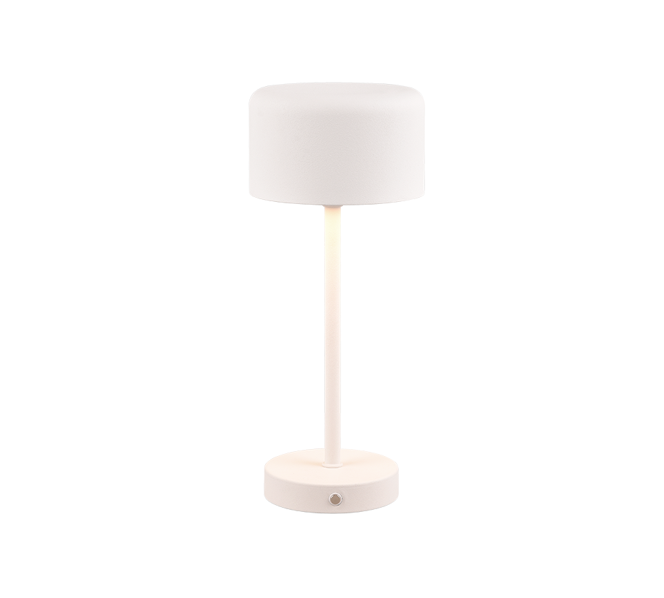 Jeff LED table lamp matt white rechargeable — R59151131
